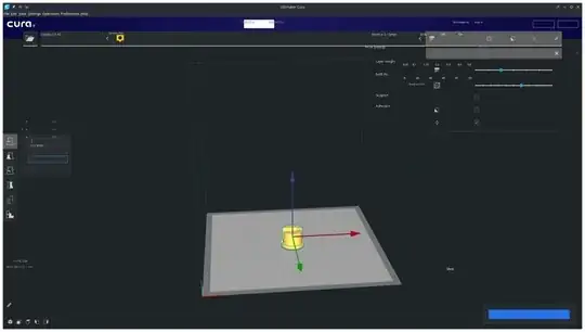 Text and Icon alignment is offset in Ultimaker Cura application window