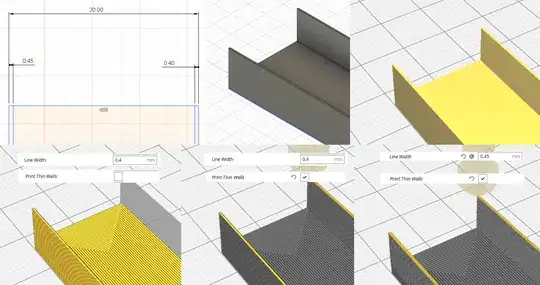 A design with too thin walls