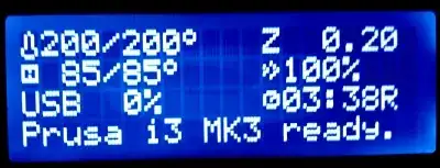 Prusa remaining time