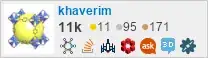 profile for khaverim on Stack Exchange, a network of free, community-driven Q&A sites