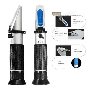 Decent Gadget Brix Refractometer Measure Sugar content for Beer Wine