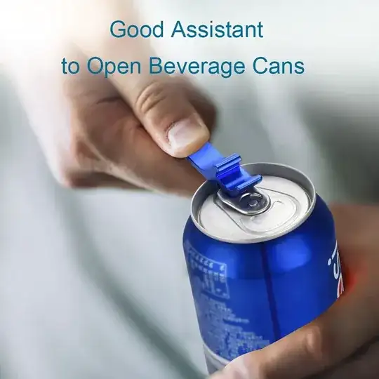 Pepsi can being opened with the opener
