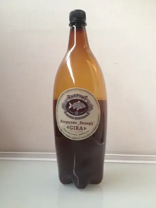 A expanded bottle of gira.