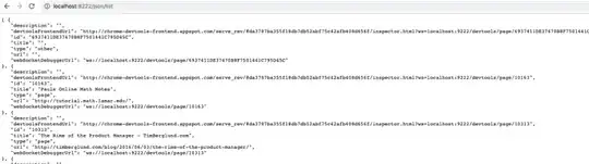The list of tabs example
