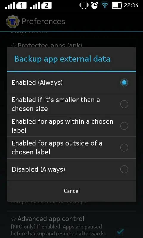 IMG: Backup external data