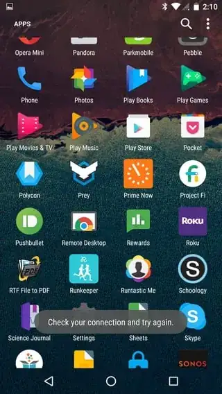 Check Your Connection And Try Again prompt 1