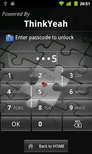 Unlock screen