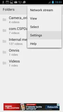 open MX Player, open its settings