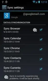 sync settings