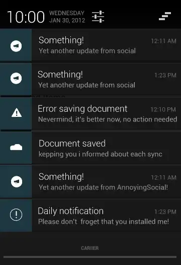 Some really unhelpful notifications