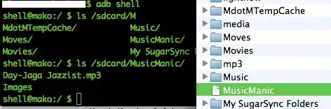 MusicManic as file in Android File Transfer but folder in adb