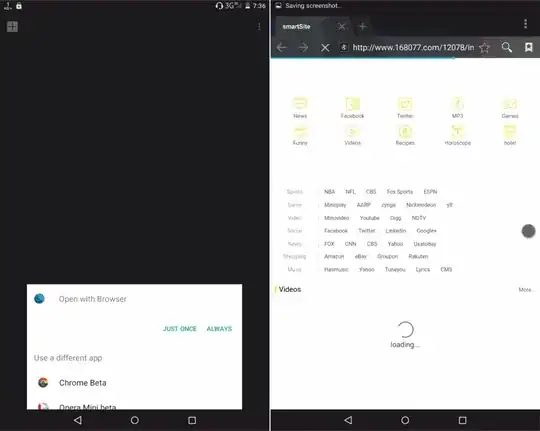 After selecting any browser it redirects to the site titled "smartSite"