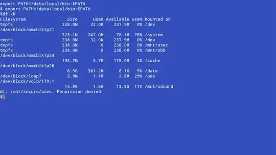 ls -l output on a Motorola Droid 2
