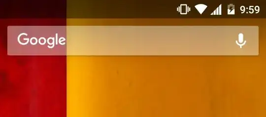 Screen shot of top of screen.