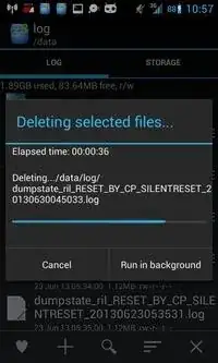 dumpstate log file name