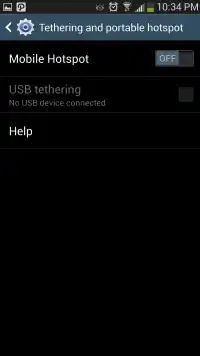 Before turning Mobile Hotspot on