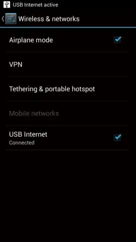 USB Internet should be now checked