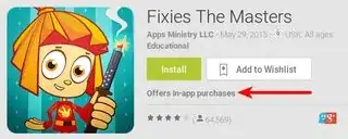 Game with in-app purchase