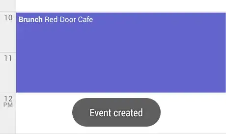 A toast confirming that an action has been performed