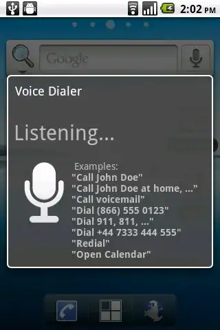 voice dialer listening for speech