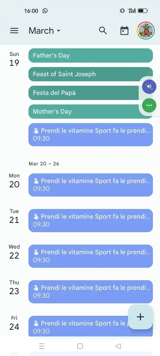 Google Calendar under one user