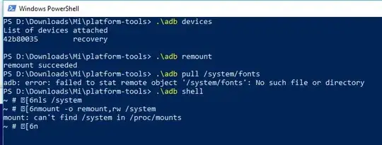 Original screenshot of the terminal output