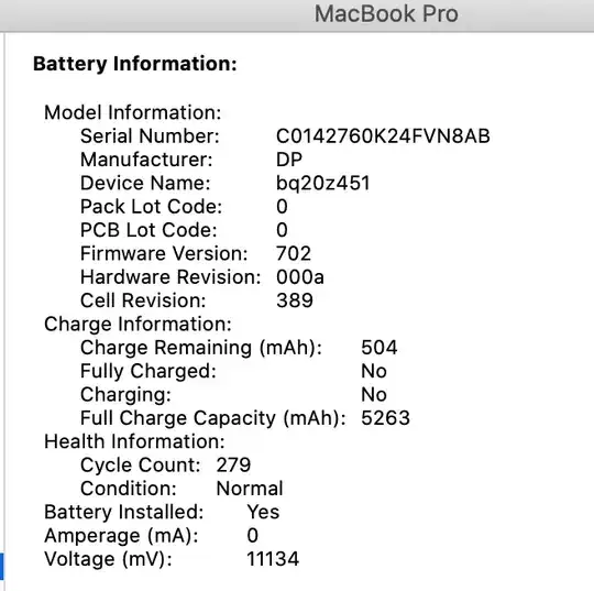 System Battery Information