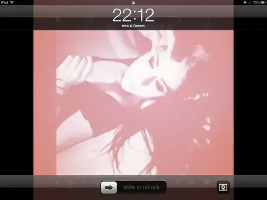 Lock screen with Spotify playing music