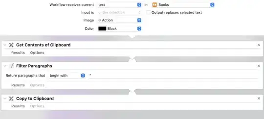 screenshot of the quick action
