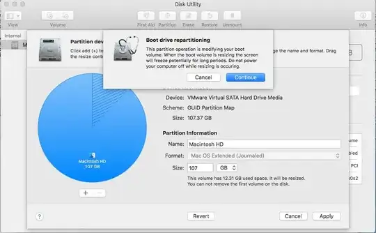 Boot drive repartitioning warning