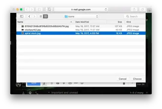 file is selected and ready to send