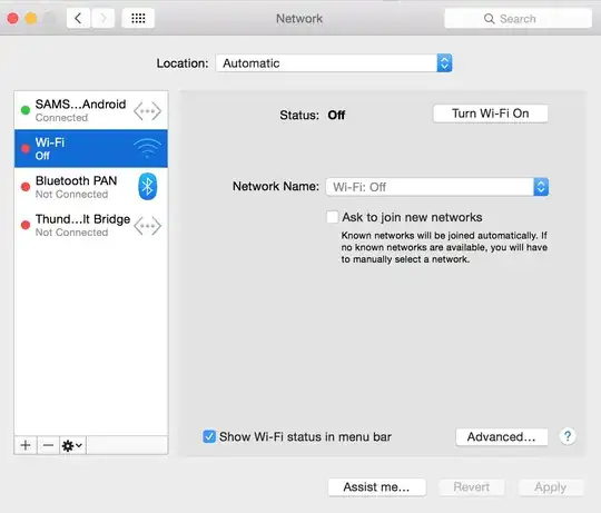 When click <code>Turn Wi-Fi On</code> nothing happens