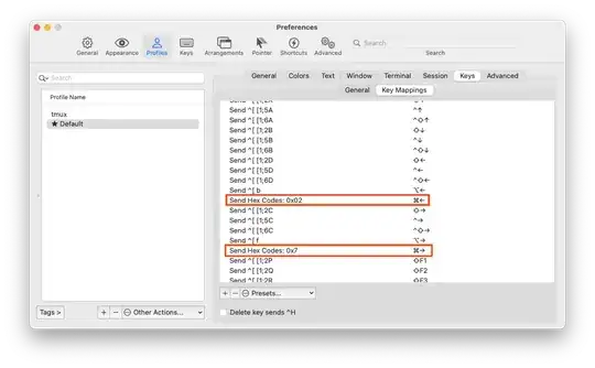 Screenshot of iTerm2 Preferences