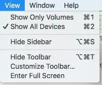 View > Show all devices