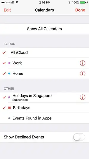 Disabled event found in apps