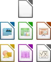 all application icons from LibreOffice