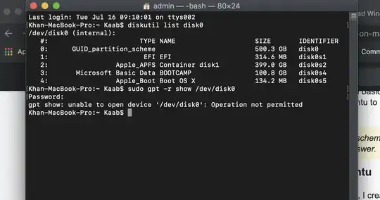 please see this, I want to start from disk partition. here is the result of the ''commands '' which you said in one of your ports. sir David ANderson