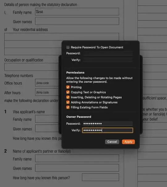 Preview allow all permissions