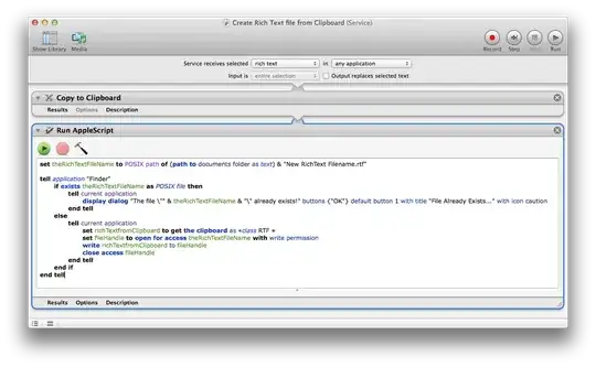 Automator Service - Create Rich Text file from Clipboard