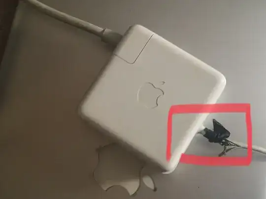 Damaged MagSafe adapter
