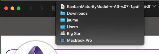 Image showing the path to the file when command-clicked
