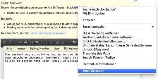 Screenshot of Email Selection