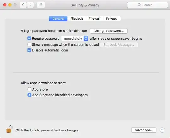 Authenticate and select new option