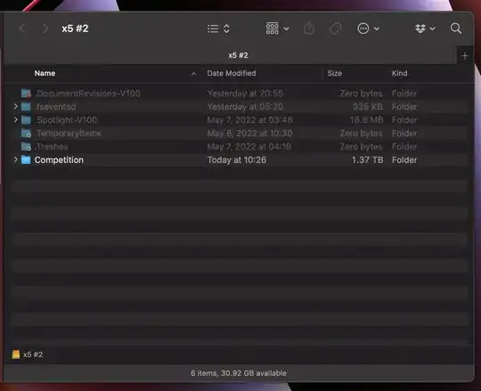 1.37TB of data but only 31GB free on a 2TB disk