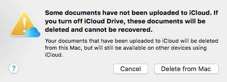iCloud Drive disable screenshot