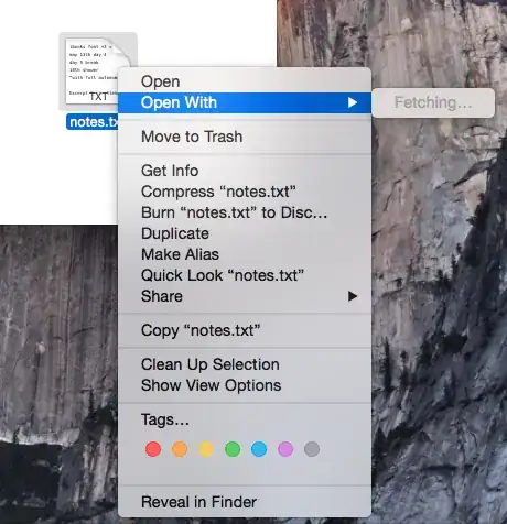 Finder Right Click Open With Fetching Screenshot