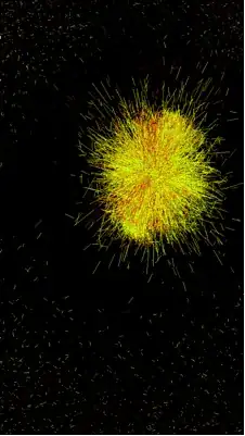 yellow-green dots on screen