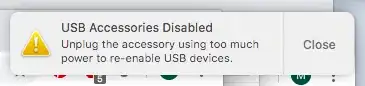 USB Accessories Disabled