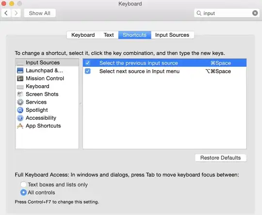 changing input source on my old Mac running on El Capitan