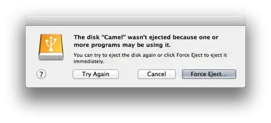 The disk "Camel" wasn't ejected because one or more programs may be using it.